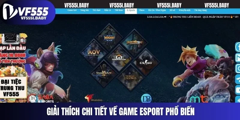Giải thích chi tiết về game Esport phổ biến