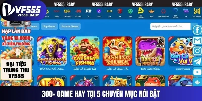 300+ game hay tại 5 chuyên mục nổi bật
